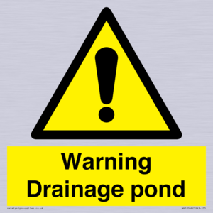 Warning Drainage pond